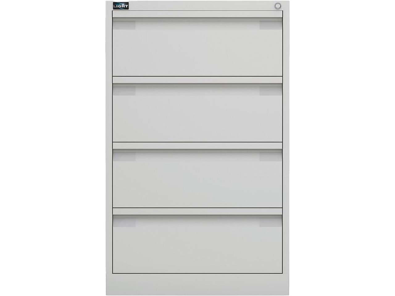 BISLEY Karteischrank "KS 24" zweibahnig, 4 Schubladen, DIN A5, B57xT62xH915cm, reinweiß