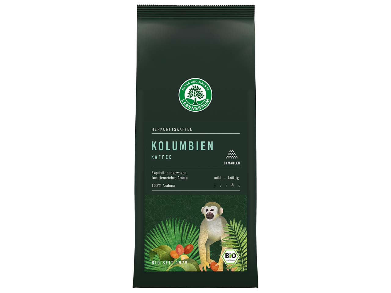 LEBENSBAUM Bio-Kaffee "Kolumbien" gemahlen, 250 g