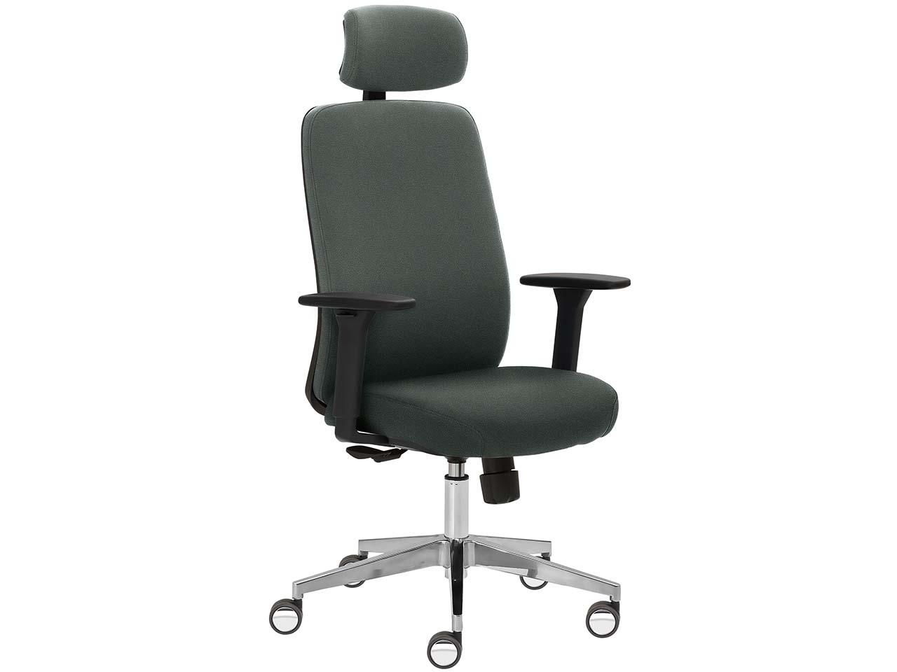 Bürodrehstuhl "2229" mit Armlehnen, grau