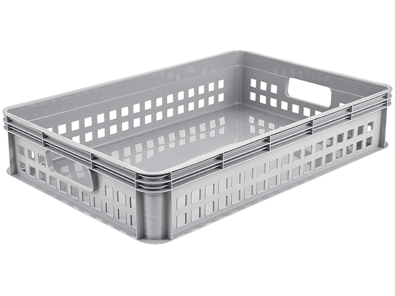 keeeper Transportkorb 'Robert' stapelbar, 60 x 40 x 12 cm, PP, 22 l, grau