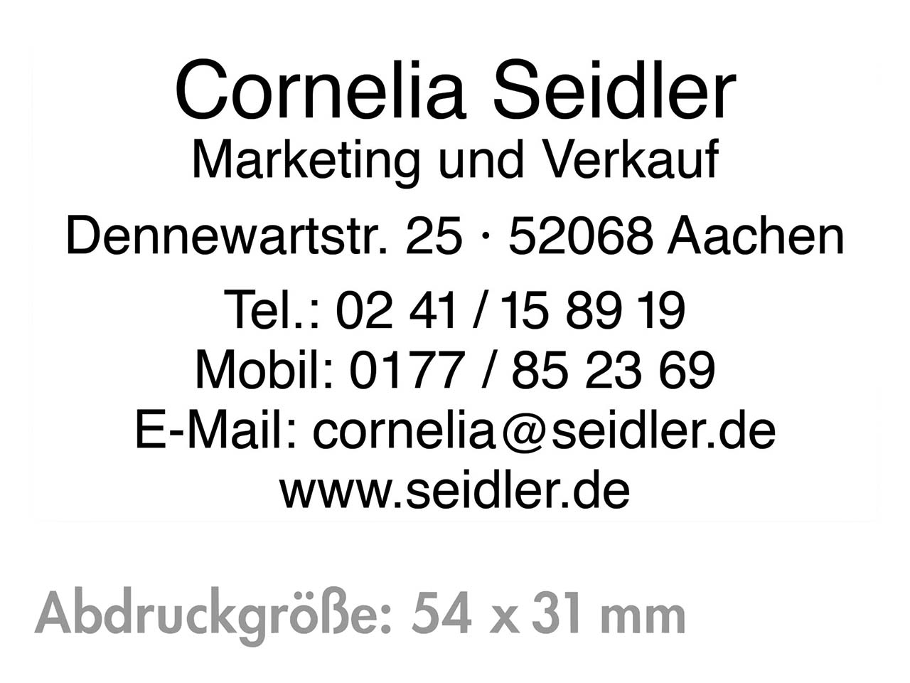 Ersatz-Stempelplatte für Trodat Stempel 6/56