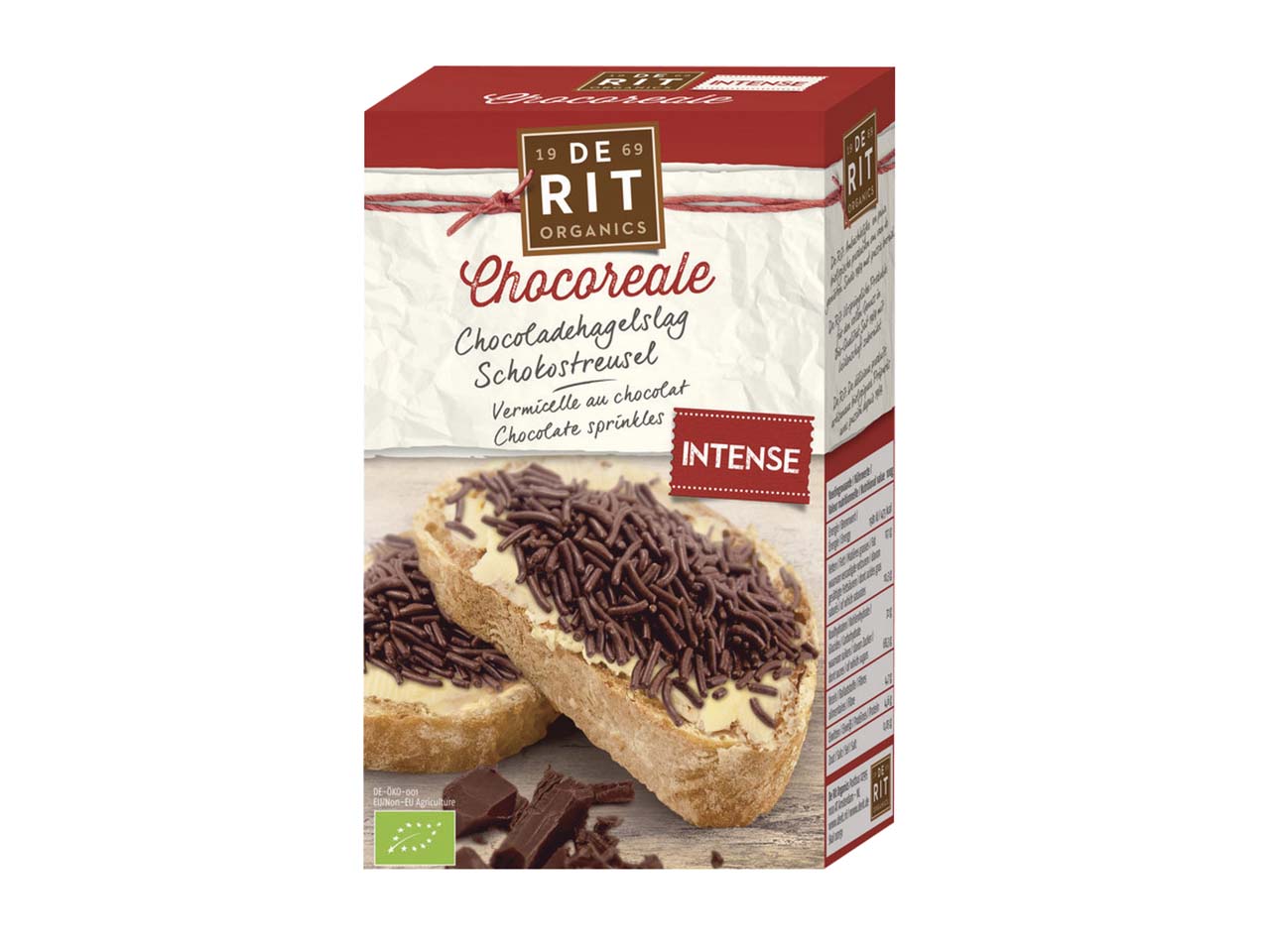 DE RIT Schokostreusel Zartbitter, 225 g