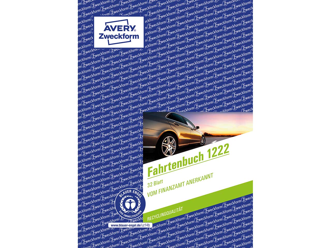 Avery Zweckform Recycling Formularbuch '1222' Fahrtenbuch DIN A5