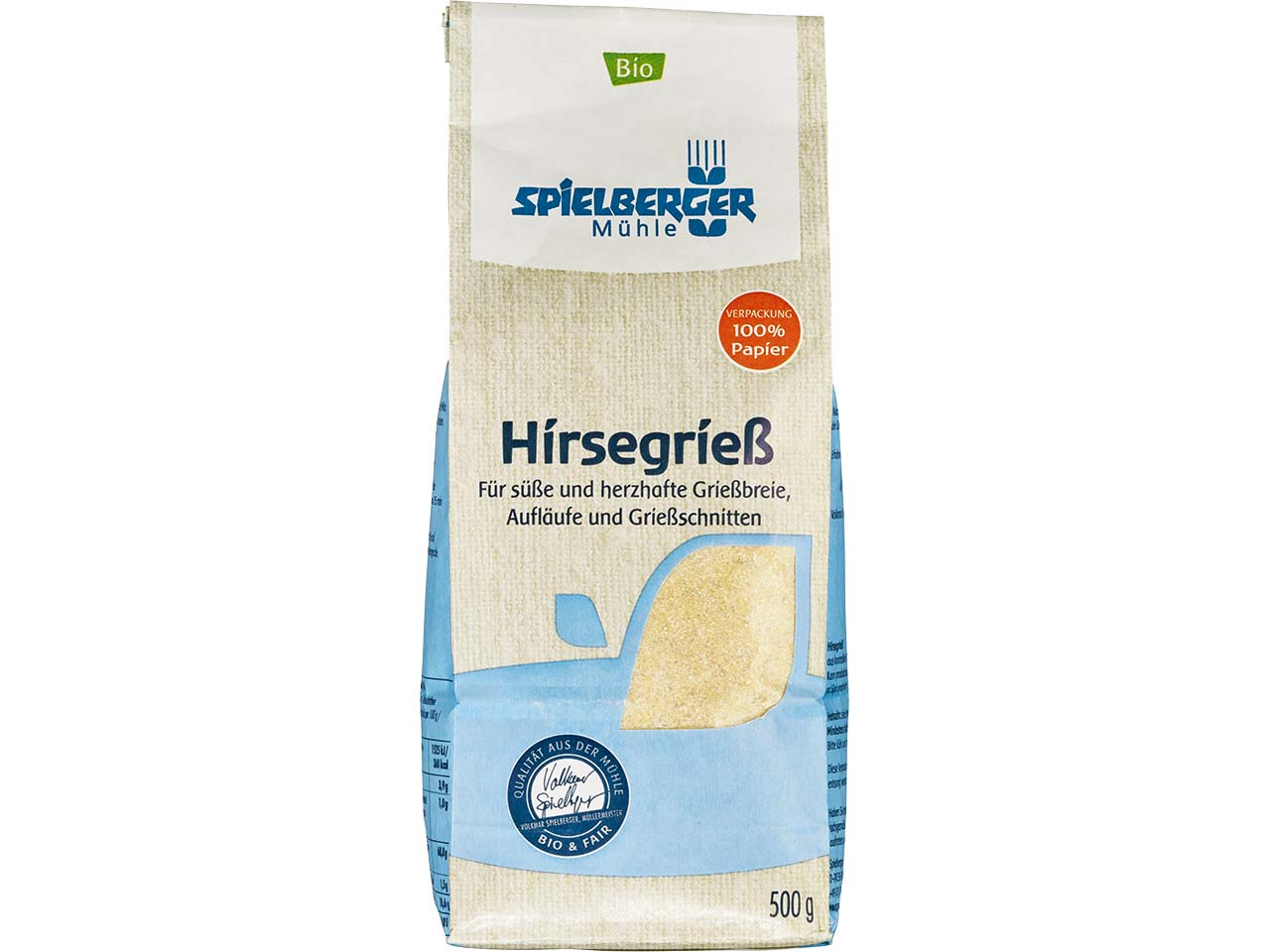 Spielberger Mühle Bio-Hirsegrieß, 500 g