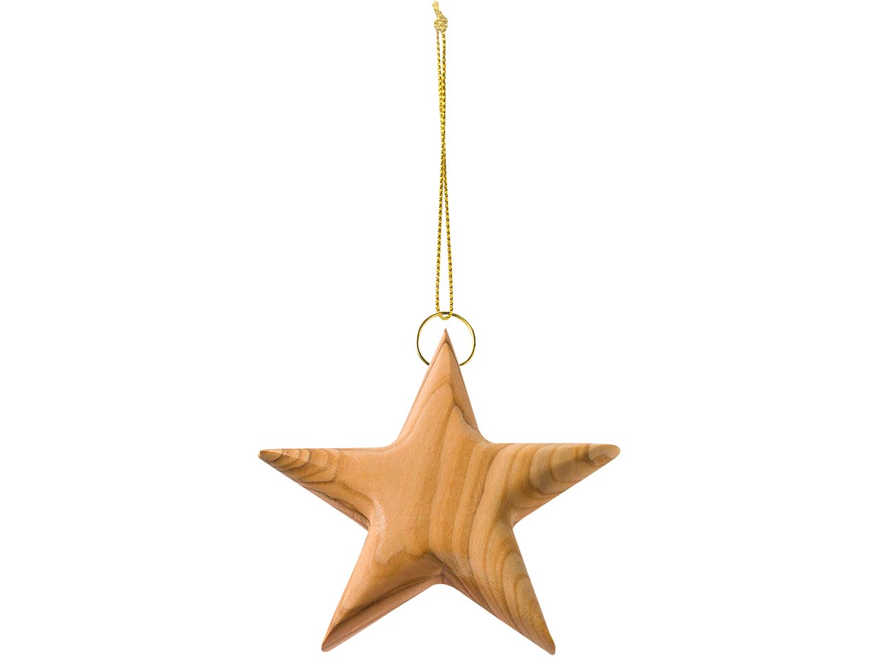 Weltpartner Dekoanhänger "Stern" aus Olivenholz, Höhe 8,5 cm