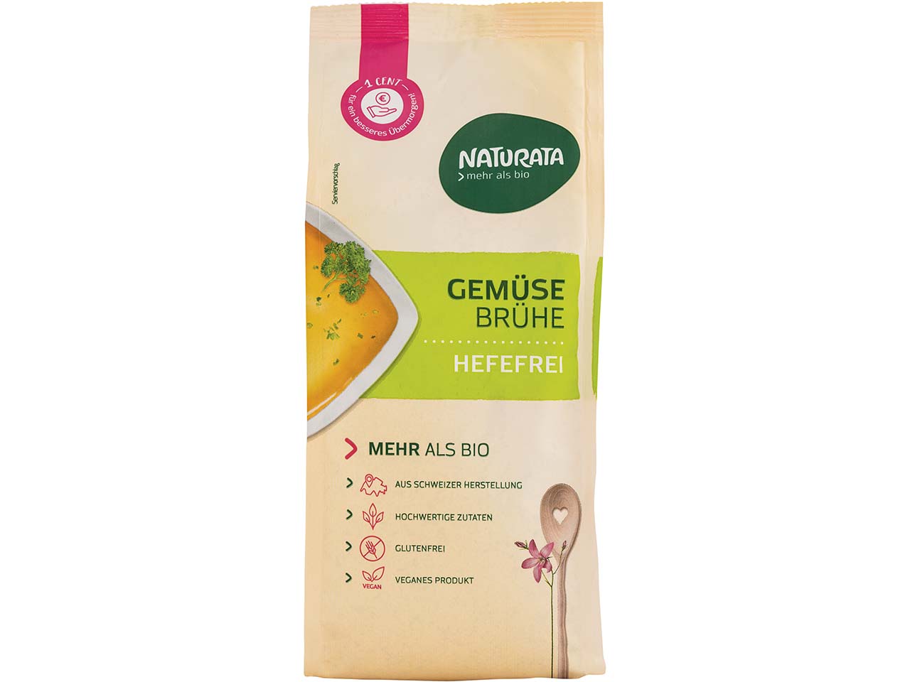 NATURATA Bio-Gemüsebrühe, hefefrei, 500 g