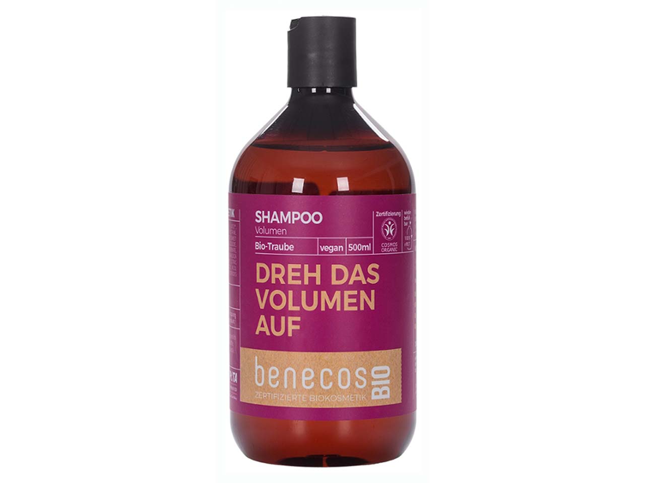 benecos Bio-Shampoo "Volumen" mit Bio-Traube, 500 ml