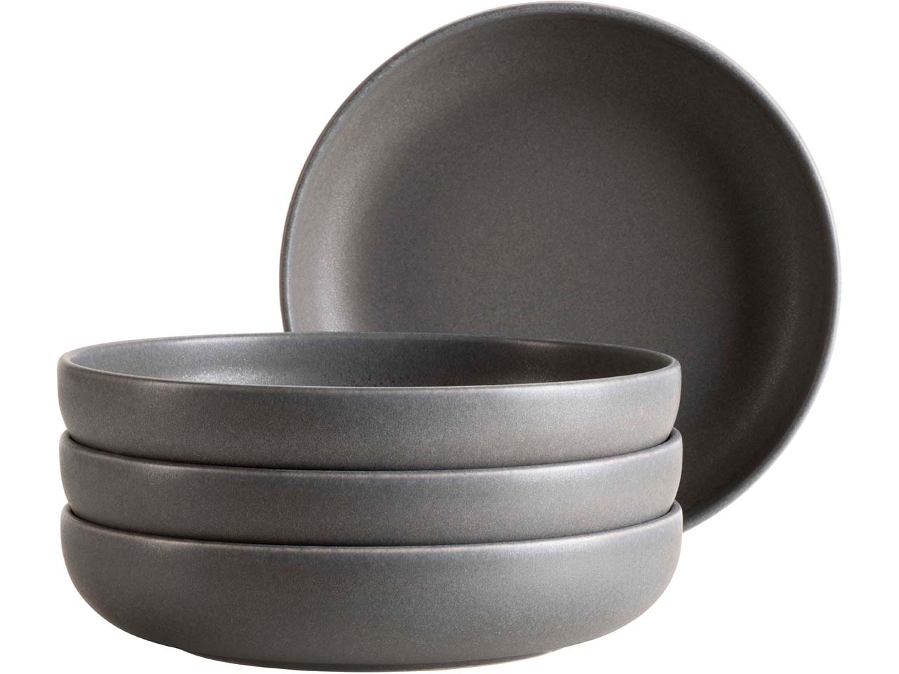 Mäser Schüssel Set 4-tlg. "Unico" Steinzeug, 22 cm, anthrazit