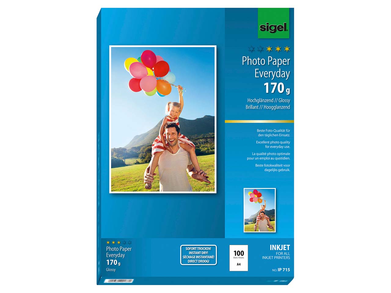 100 Blatt Sigel Everyday-Photo A4 170g