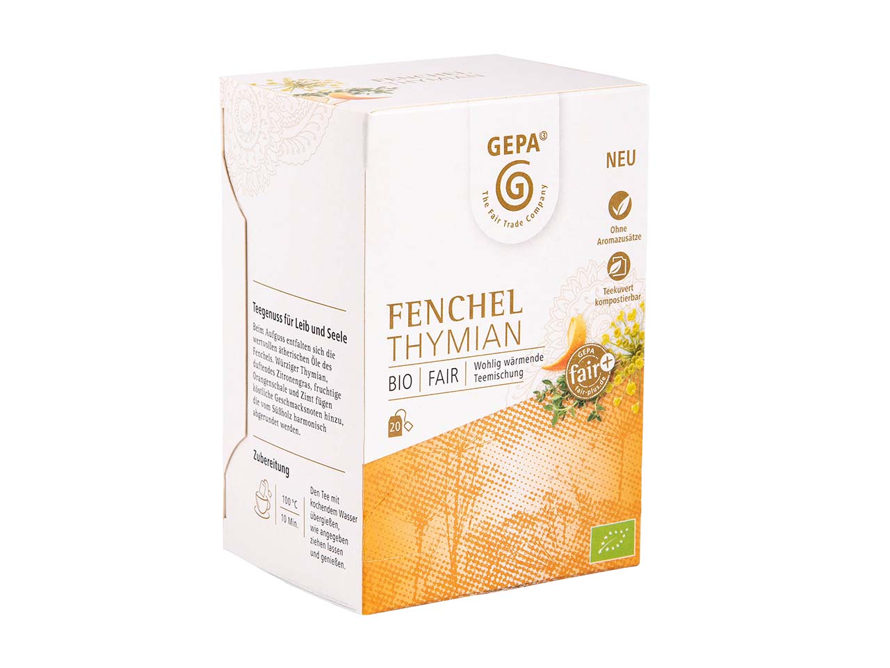 GEPA Bio-Gewürztee 'Fenchel Thymian' 20 x 1,5 g