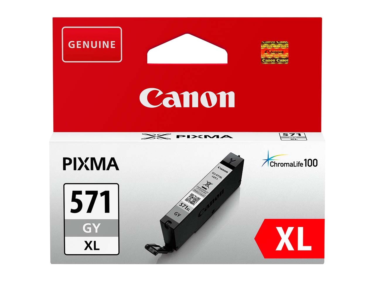 Canon Tintenpatrone CLI-571XLGY grau