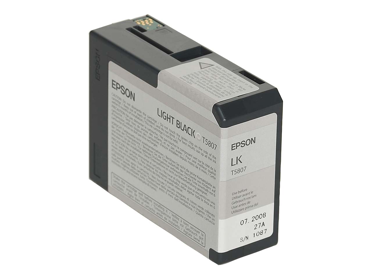 Epson Tintenpatrone T5807 light-schwarz