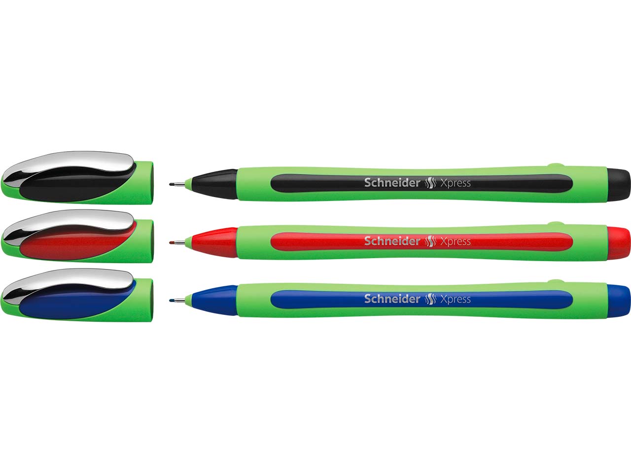 Schneider 3er Set Fineliner 'Xpress' farbig sortiert
