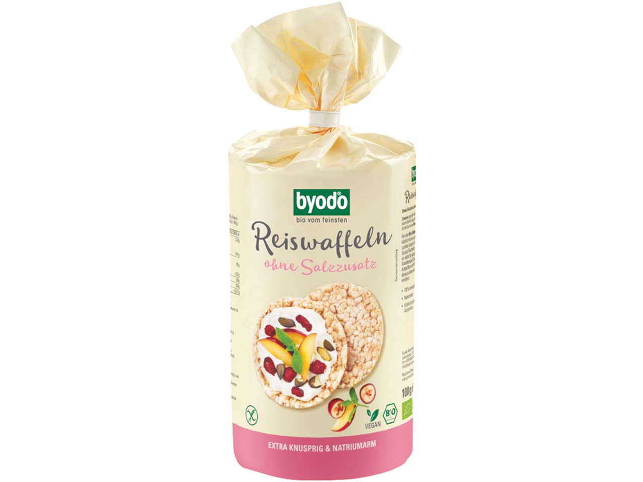 byodo Bio-Reiswaffeln ohne Meersalz, 100 g