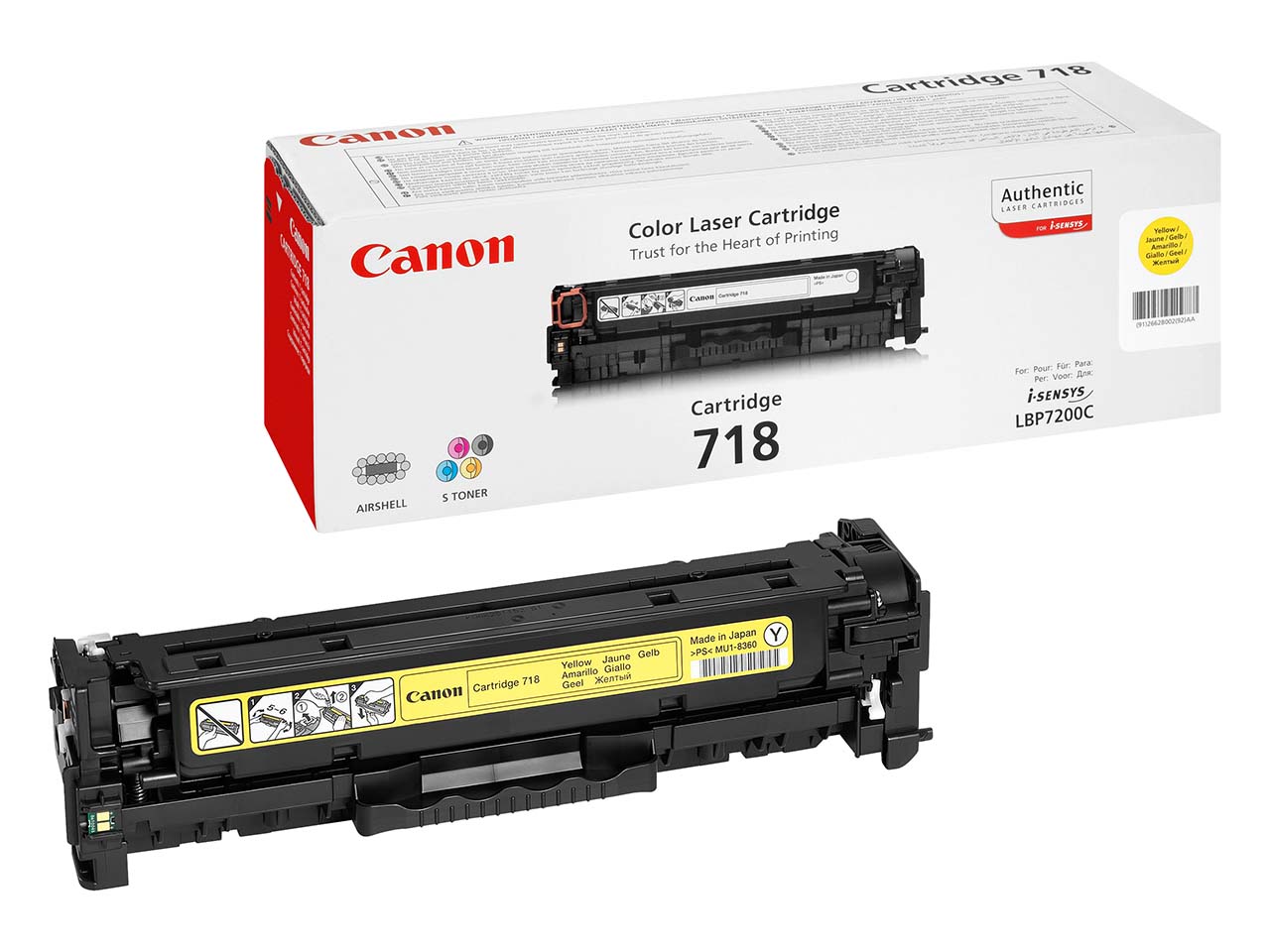 Canon Druckkassette 718 gelb
