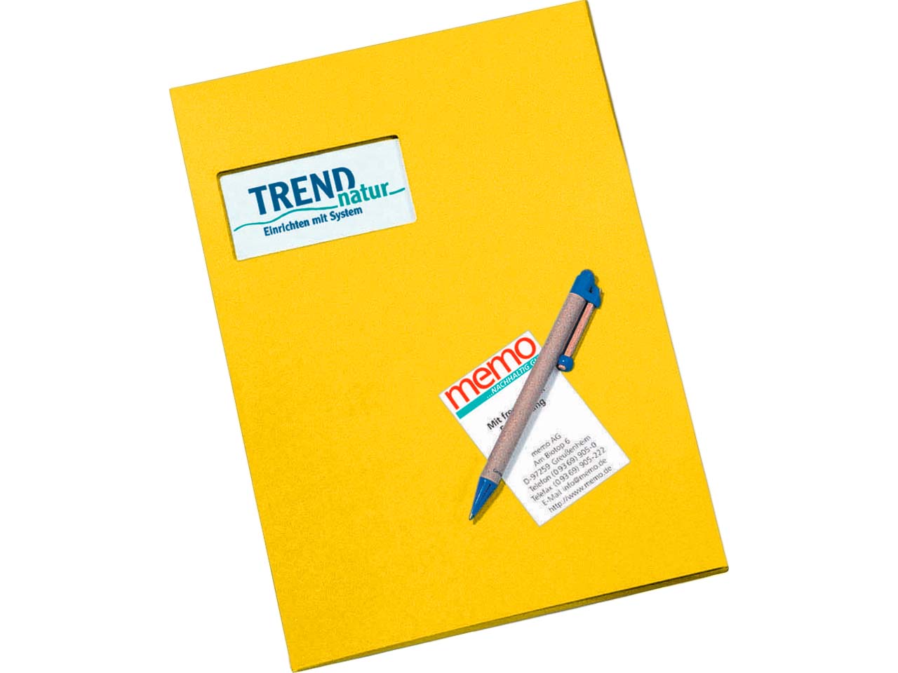 memo Angebotsmappe gelb 350 g/m² m.F. 21 x 30 cm