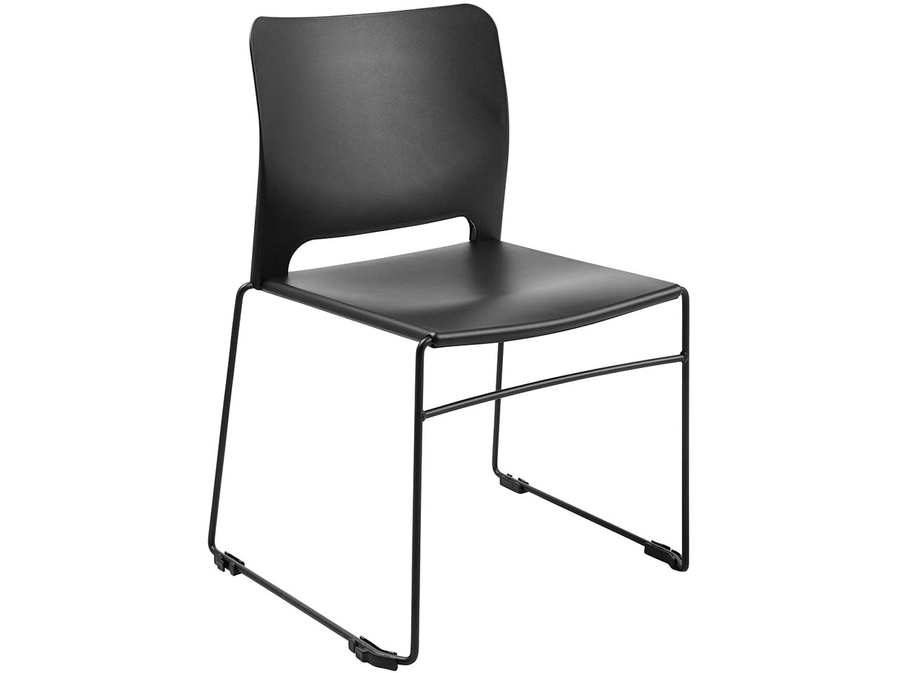 Topstar 4 Besucherstühle "VISIT LINE", schwarz