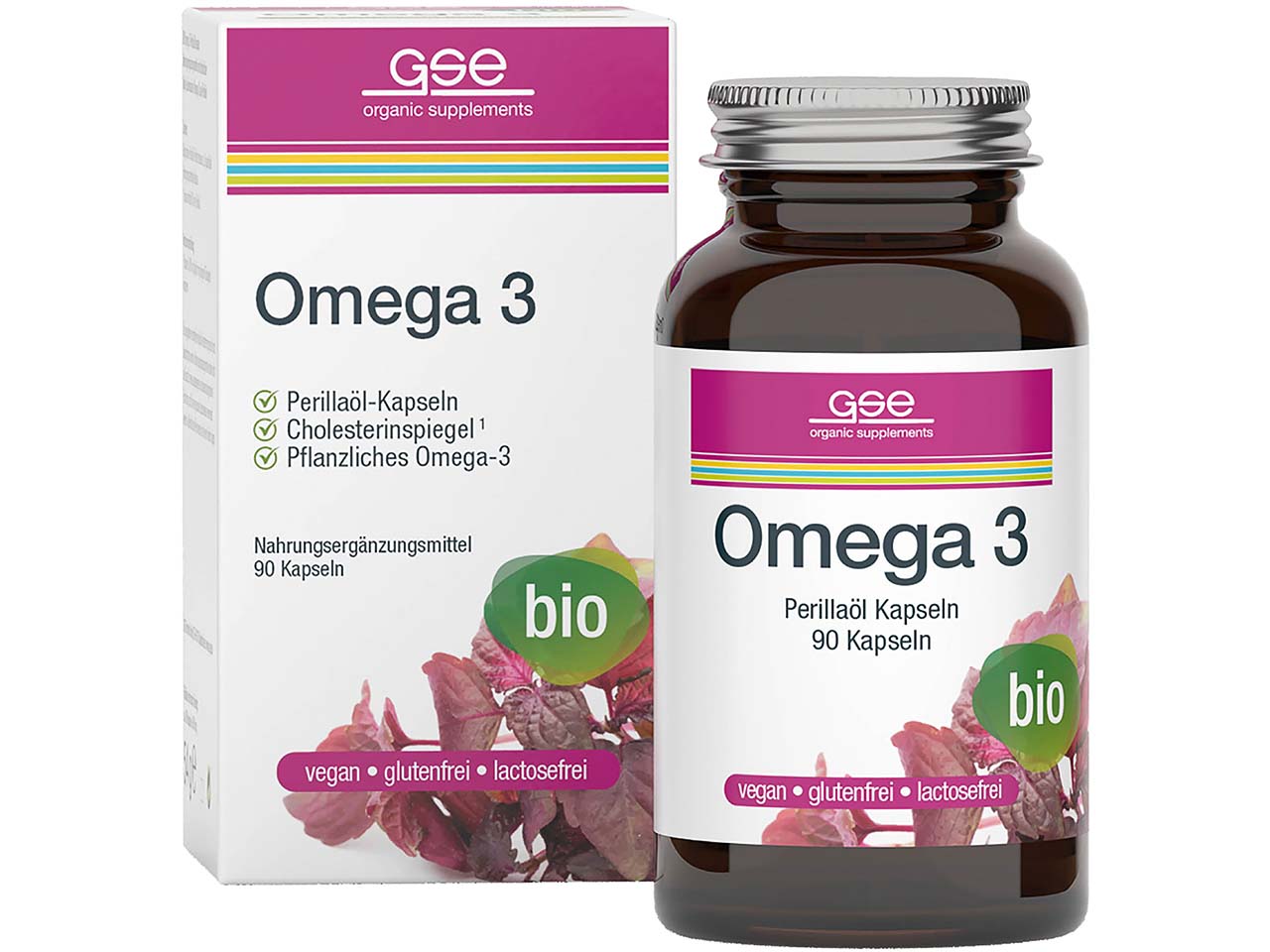GSE Bio-Kapseln Omega 3 Perillaöl, 90 Stück
