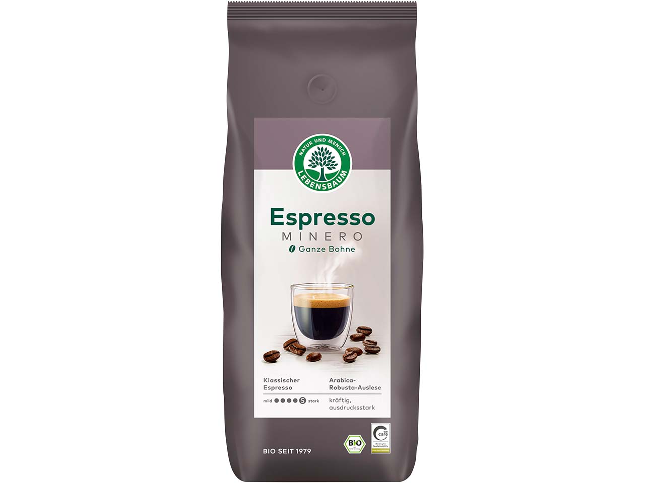 Lebensbaum Bio-Espresso "Minero" ganze Bohnen, 1 kg
