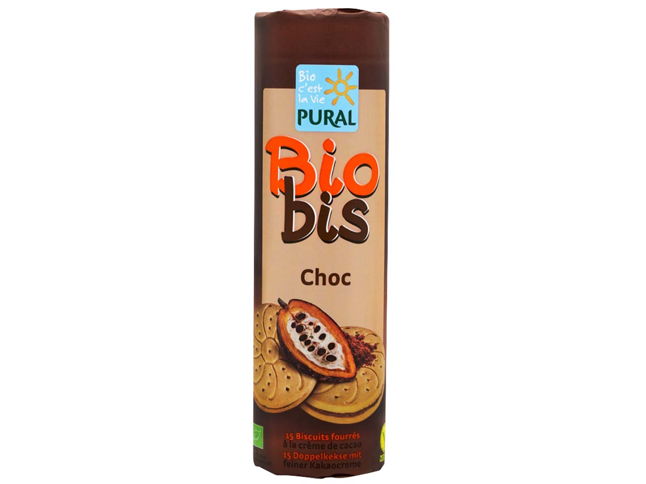 PURAL Bio-Doppelkekse mit Kakaocreme "Biobis Choc", 300 g