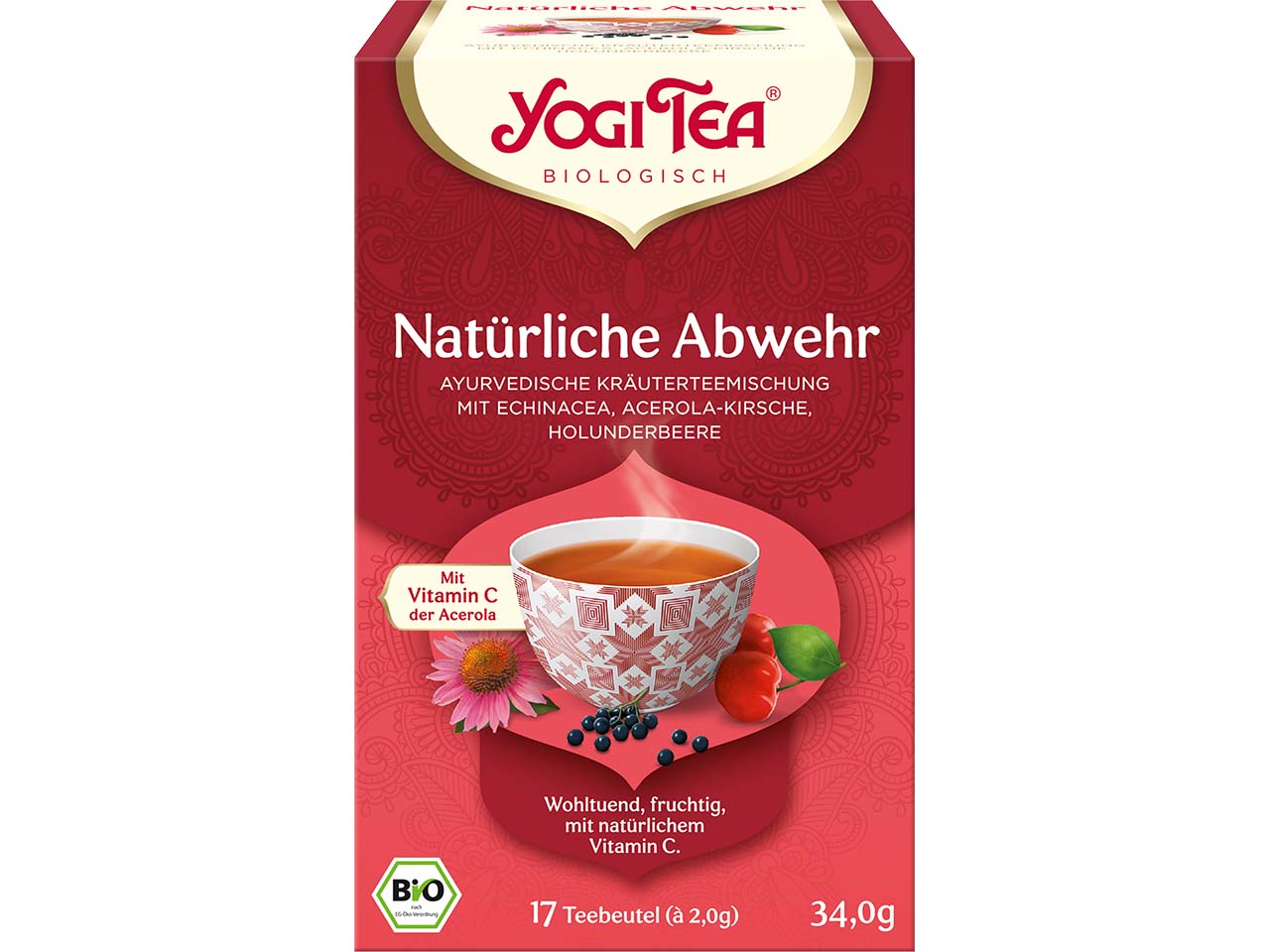 YOGI TEA Bio-Kräutertee "Natürliche Abwehr", 34 g