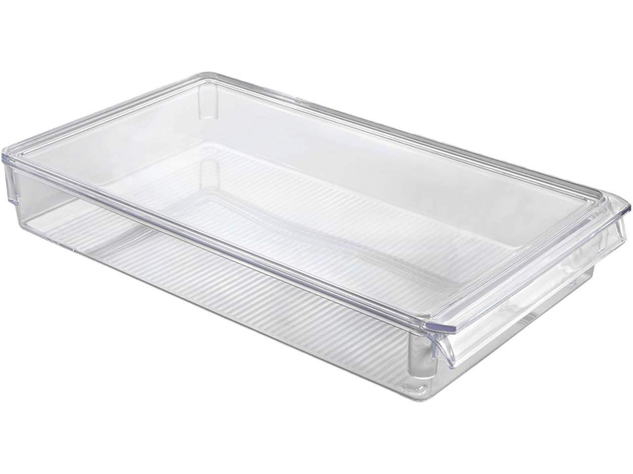 Metaltex Kühlschrank Organizer "Frigo", groß mit Deckel 21 x 37 x 5 cm