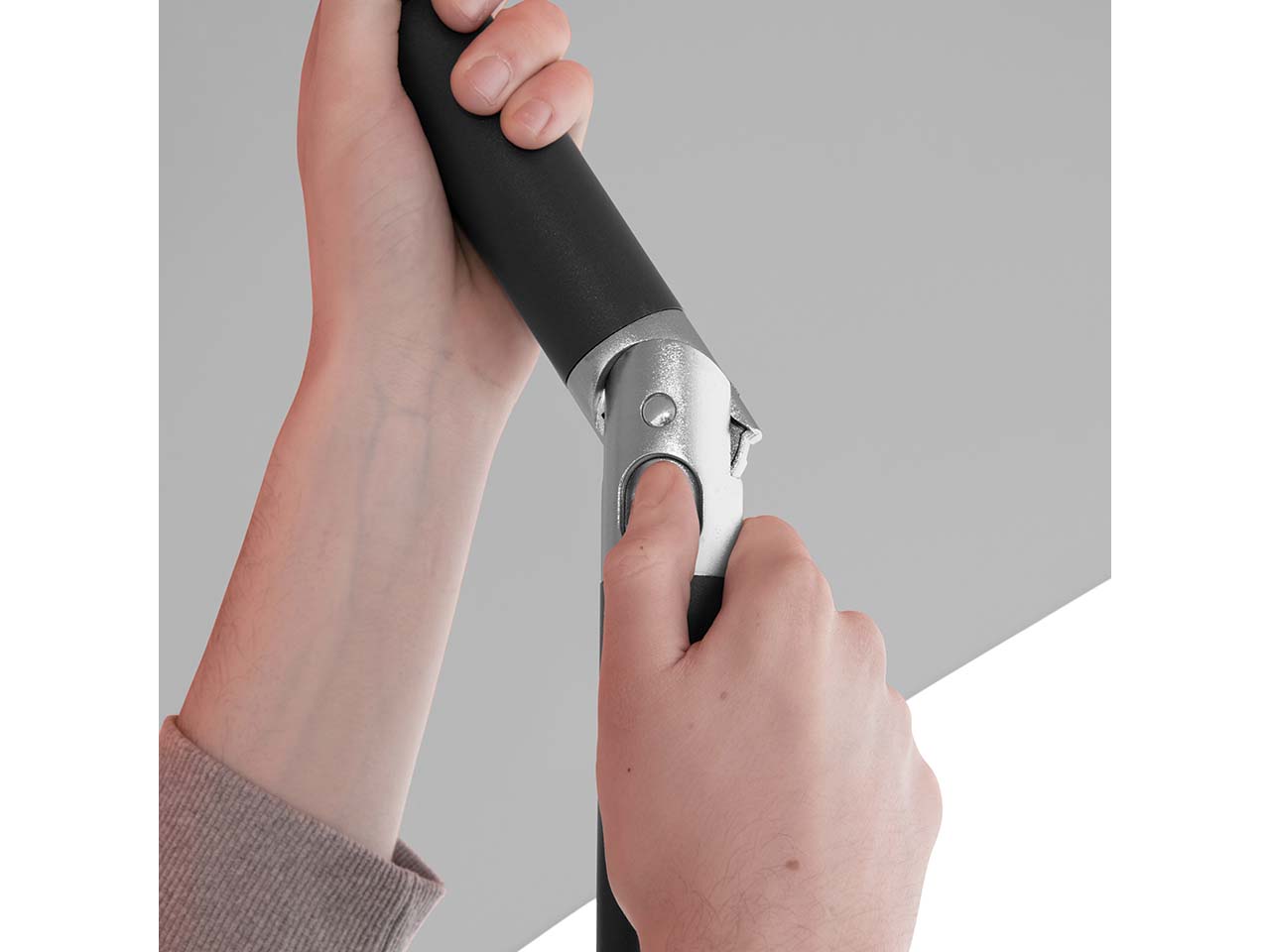 doppler Sonnenschirm "myZone Push Up" Ø 300 cm, HV, hellgrau