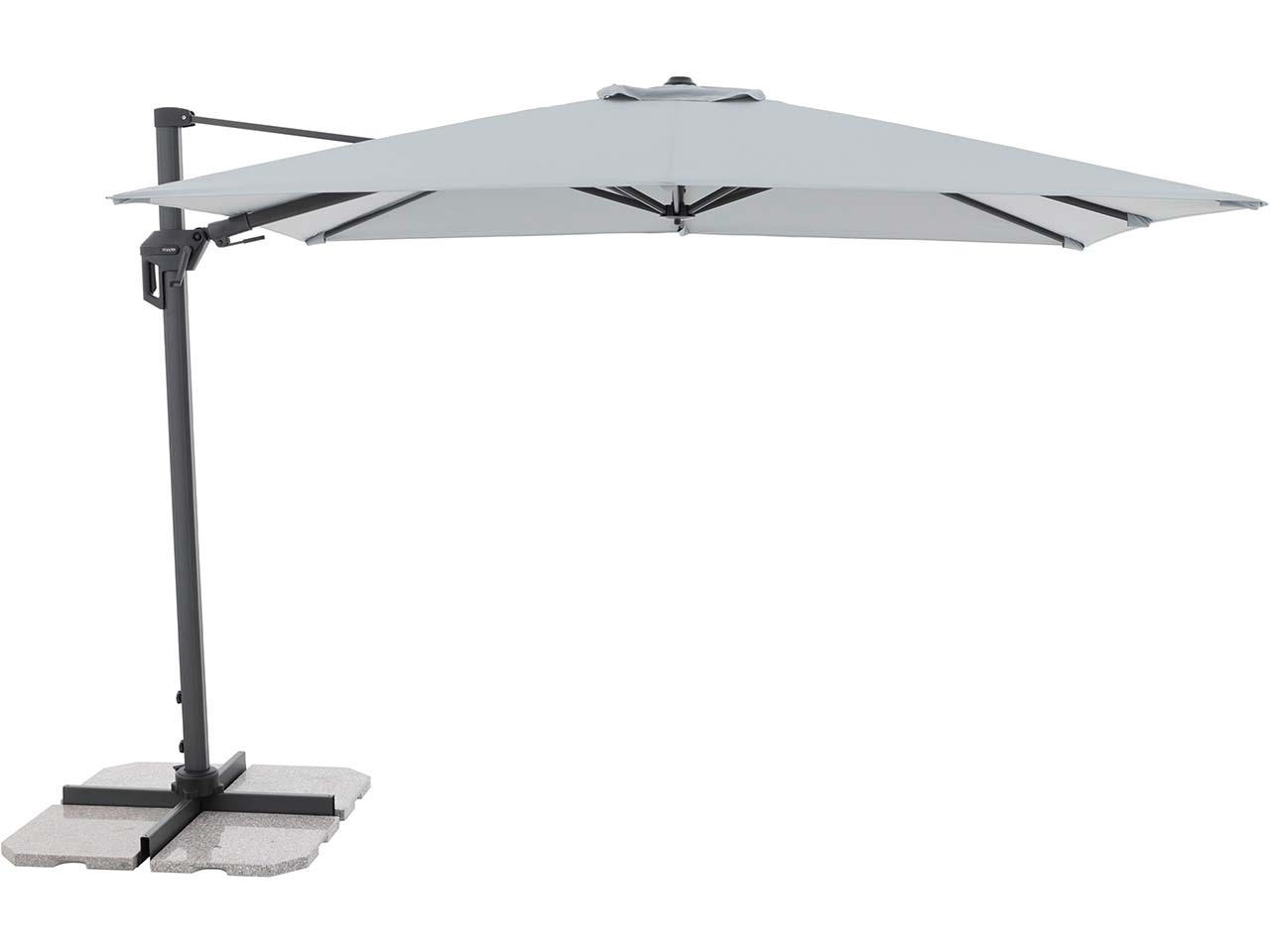 doppler Pendelschirm "ACTIVE PENDEL Green Edition" 310 x 210 cm, hellgrau