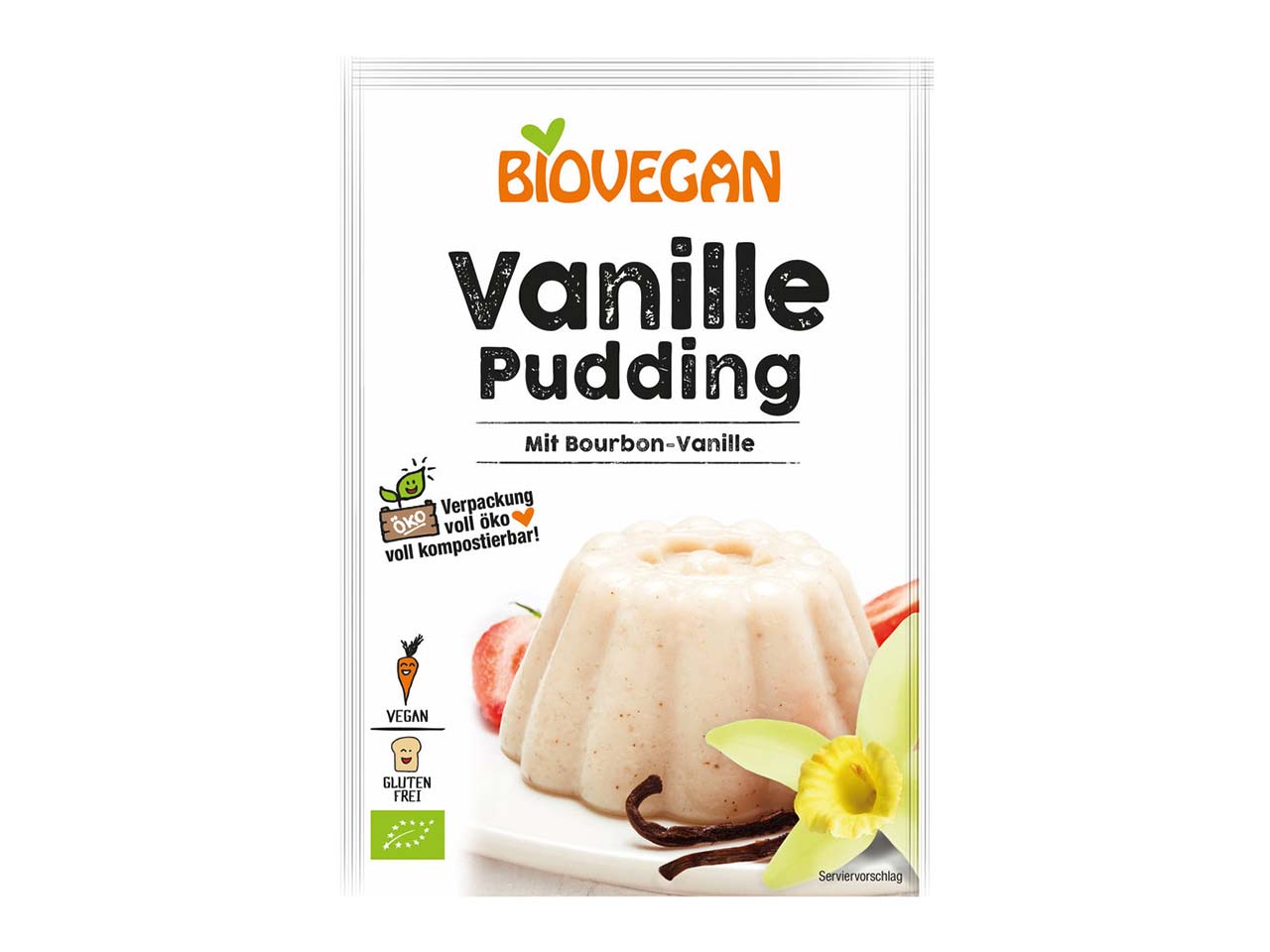 BIOVEGAN Bio-Pudding Vanille, 33 g