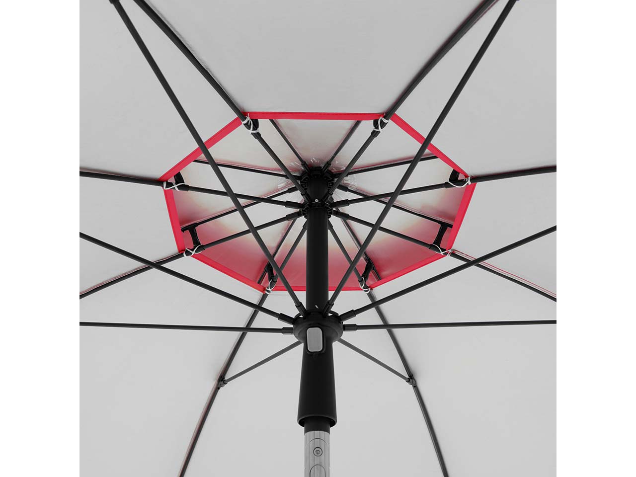 doppler Sonnenschirm "GS WINDPROFI NEO" mit Tragetasche Ø 200 cm, rot