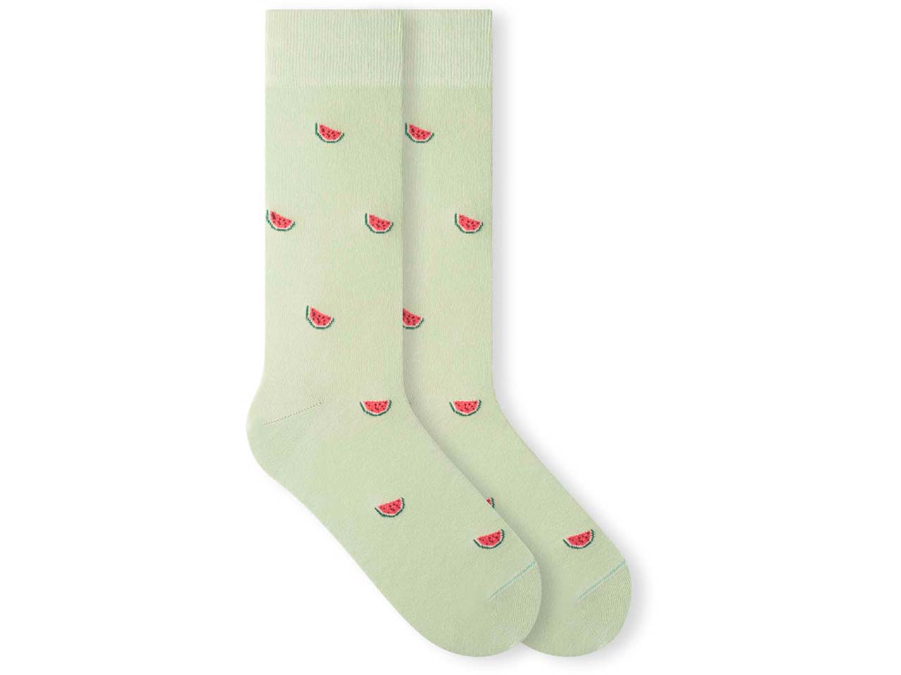VON JUNGFELD Bio-Socken 'Watermelon', matcha green, Gr. 36/40