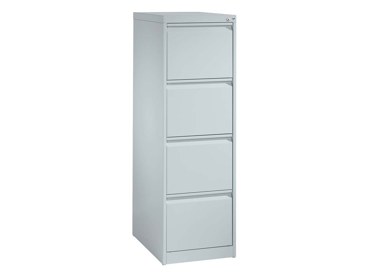 Hängeregistraturschrank einbahnig, 4 Schubladen, lichtgrau/lichtgrau