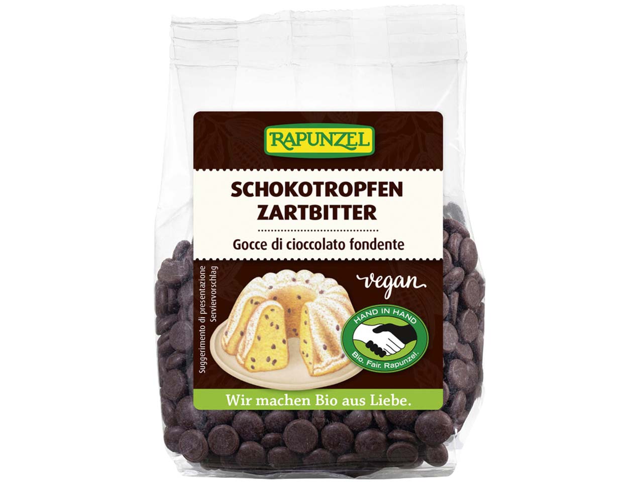 RAPUNZEL Schokotropfen Zartbitter, 100 g