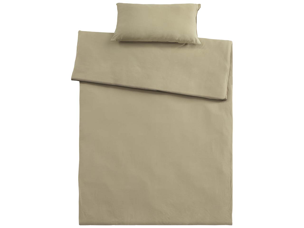 Bettwäsche "Single Jersey" aus Bio-Baumwolle 40 x 80 cm,/135 x 200 cm, schlamm