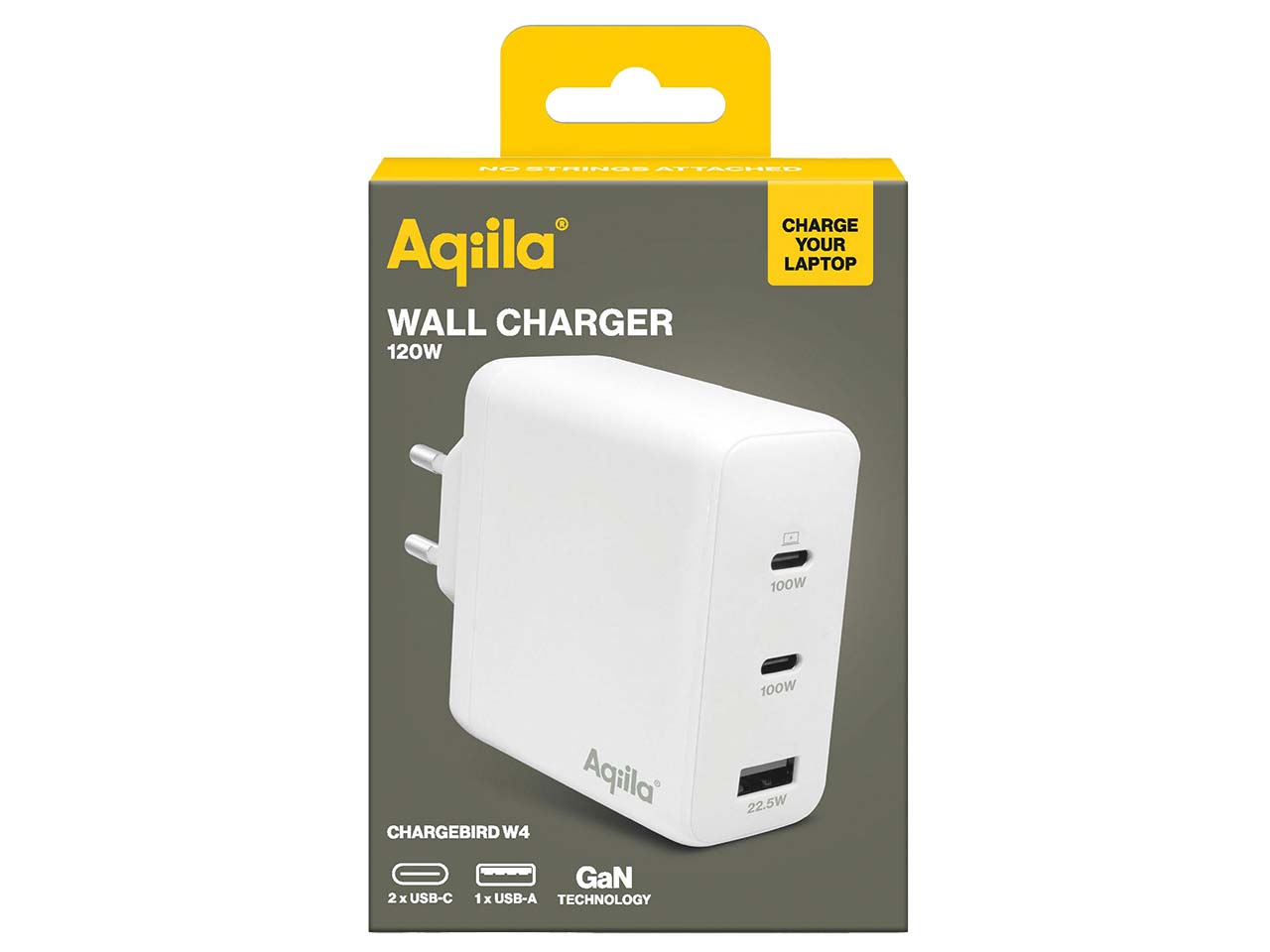 Aqiila USB Ladegerät und Ladeadapter "Chargebird W4"