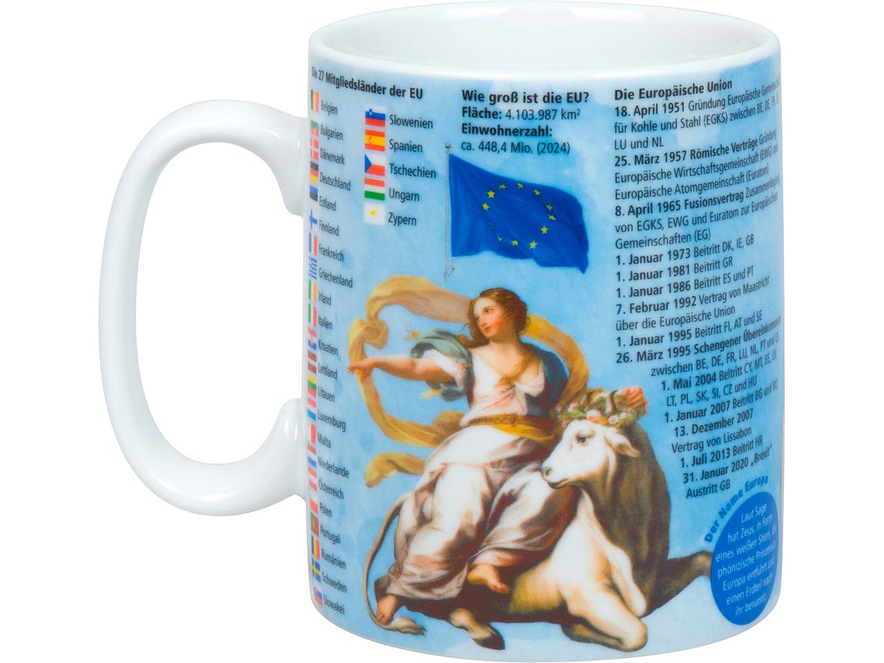 Könitz Tasse "Wissensbecher Europa"