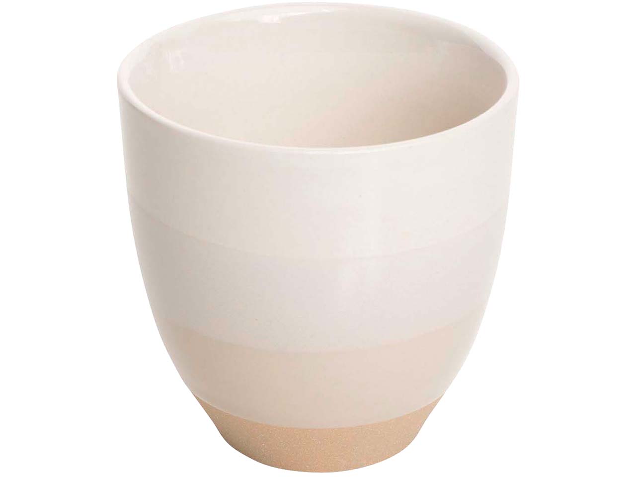 tranquillo Becher "STRIPES" aus Steinzeug, 200 ml, cream