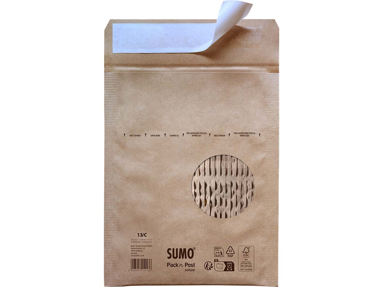 Sumo Versandtaschen 145 x 215 mm, 25 Stk., FSC-zertifiziert