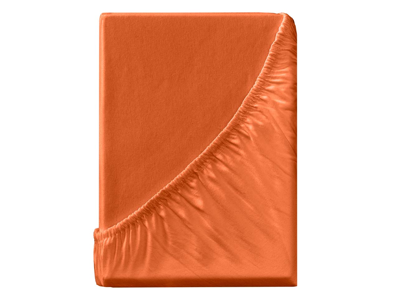 Cotonea Spannbettlaken "Edelbiber" aus Bio-Baumwolle 100 x 200 cm orange
