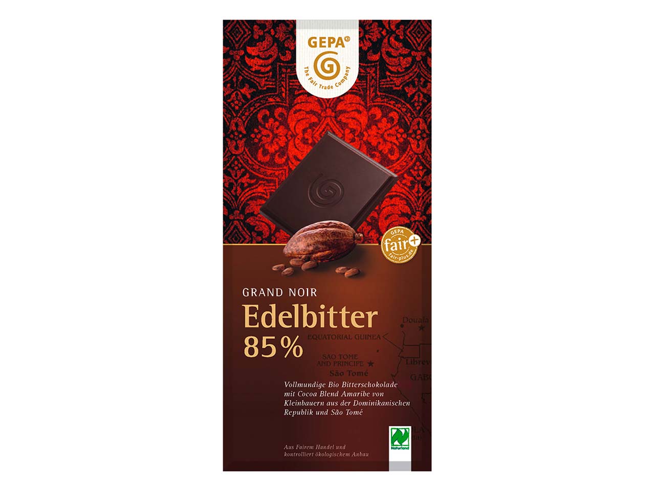 GEPA Bio-Schokolade "Grand Noir" Edelbitter 85% 100 g
