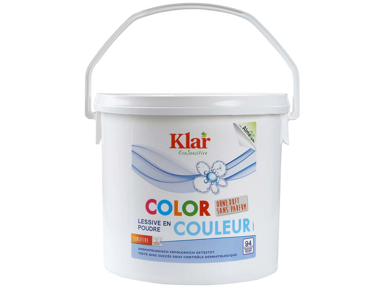 Klar Color-Waschmittelpulver "EcoSensitiv", 4,750 kg