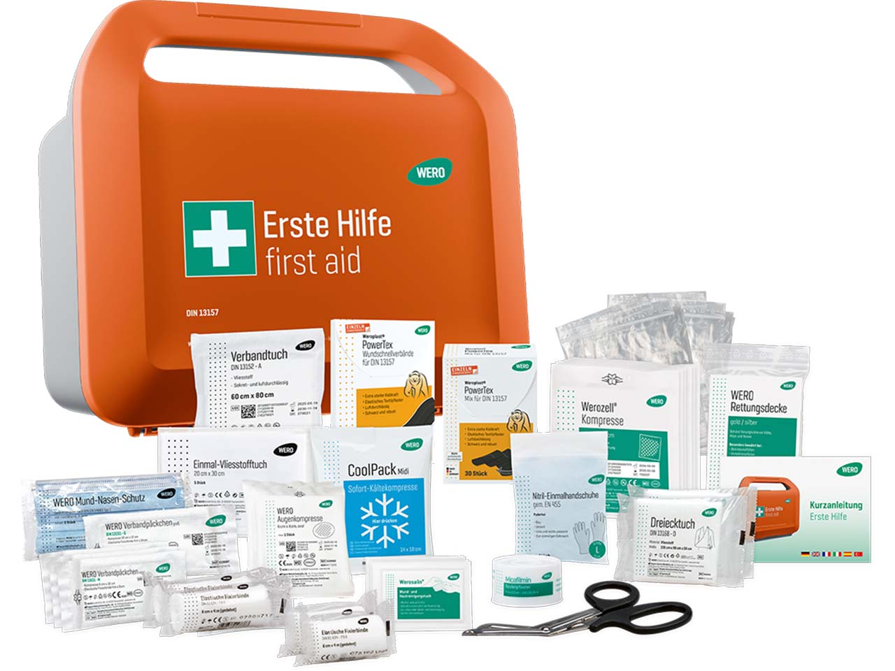 WERO Erste-Hilfe-Koffer "Smart Case" DIN 13157, klein, mit PowerTex Pflaster