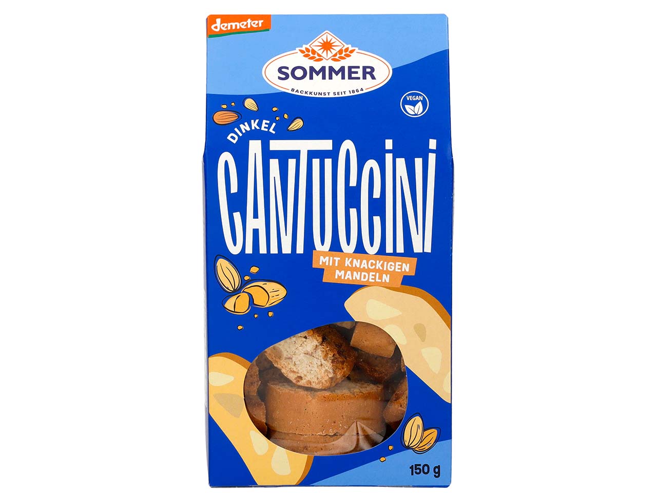 SOMMER Bio-Mandelgebäck "Cantuccini" mit Dinkel, 150 g