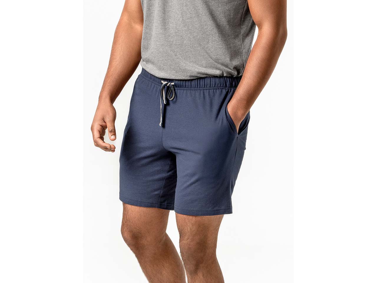 Living Crafts Bio-Herren-Short 'ARLON' mit Seitentaschen, navy, Gr. XL