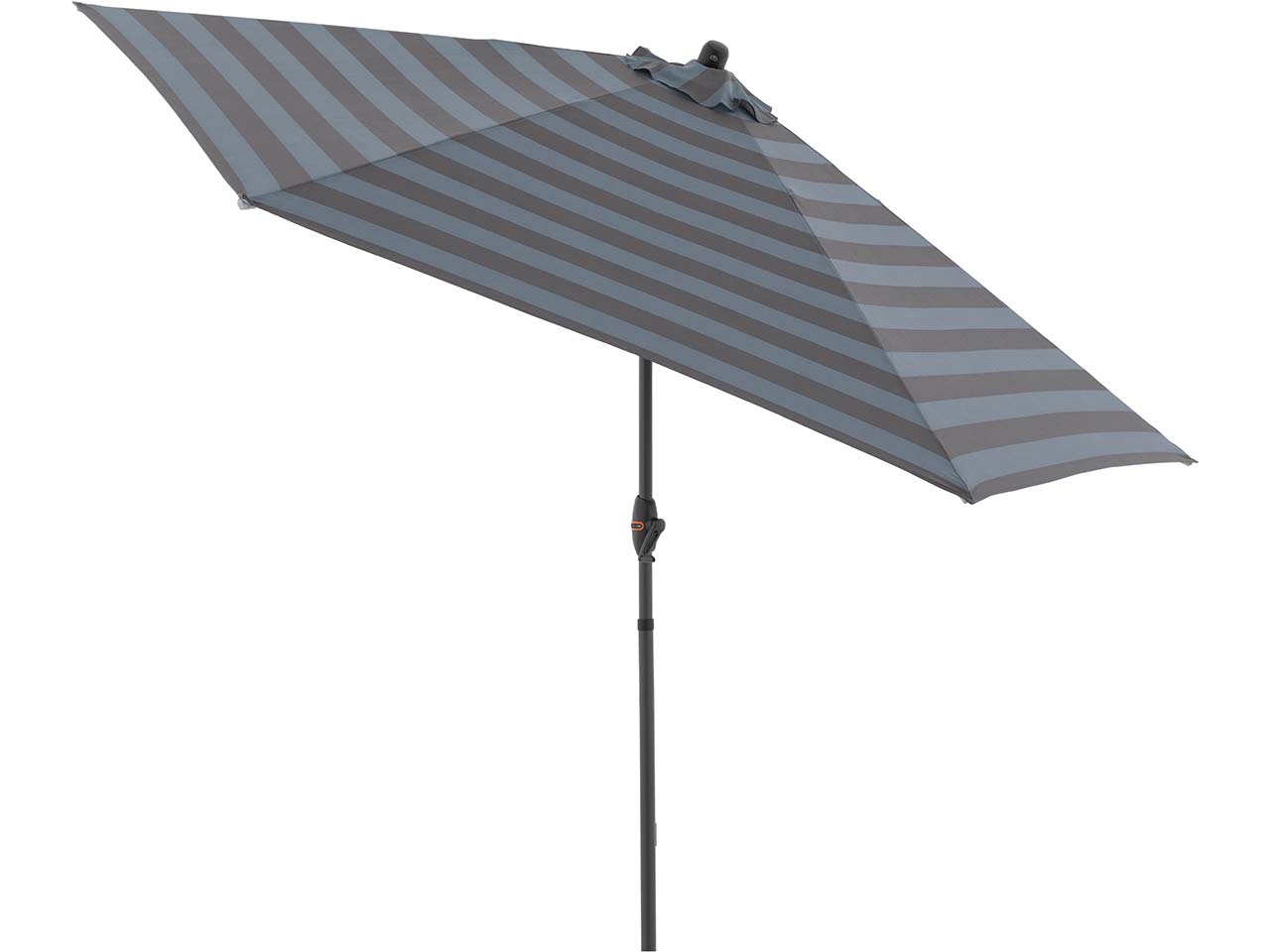 doppler Sonnenschirm "myZone Auto Tilt" Ø 305 cm, HV, Blockstreifen anthrazit