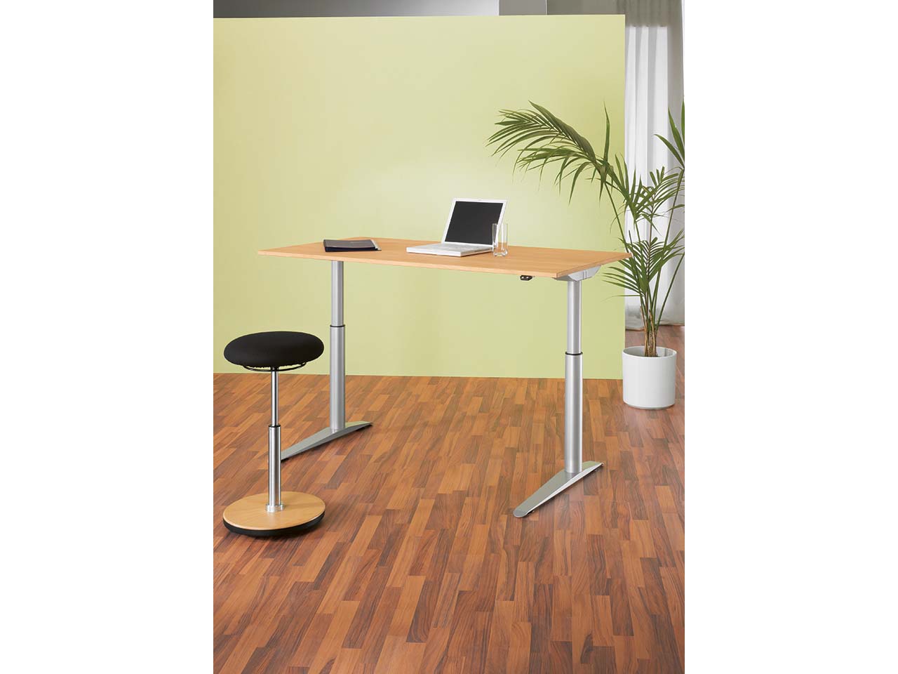 Steh-/Sitz Tisch CONTACT "Pure" 160 Buche massiv