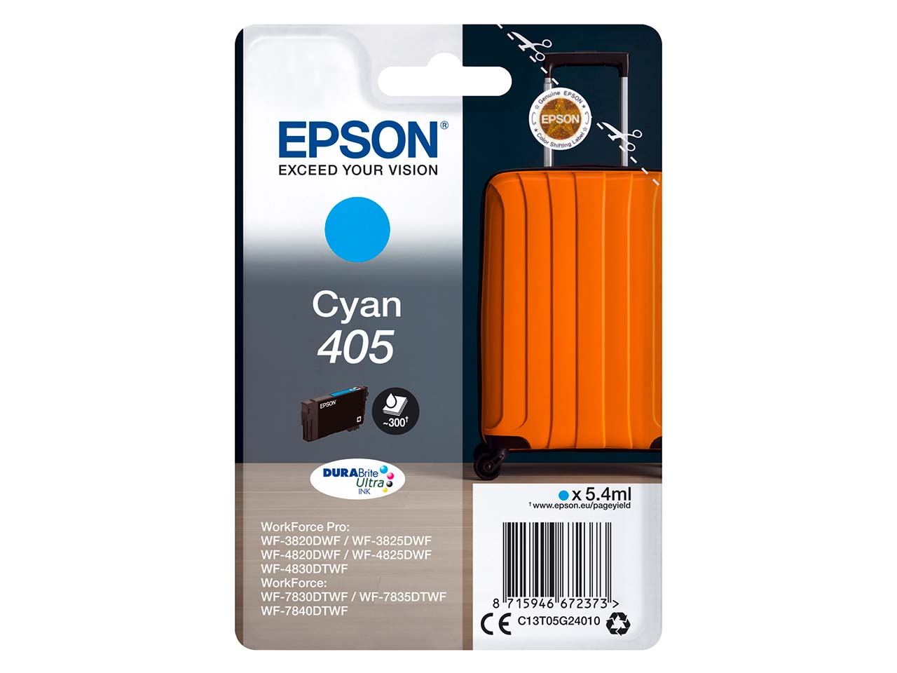 Epson Tintenpatrone 405 cyan