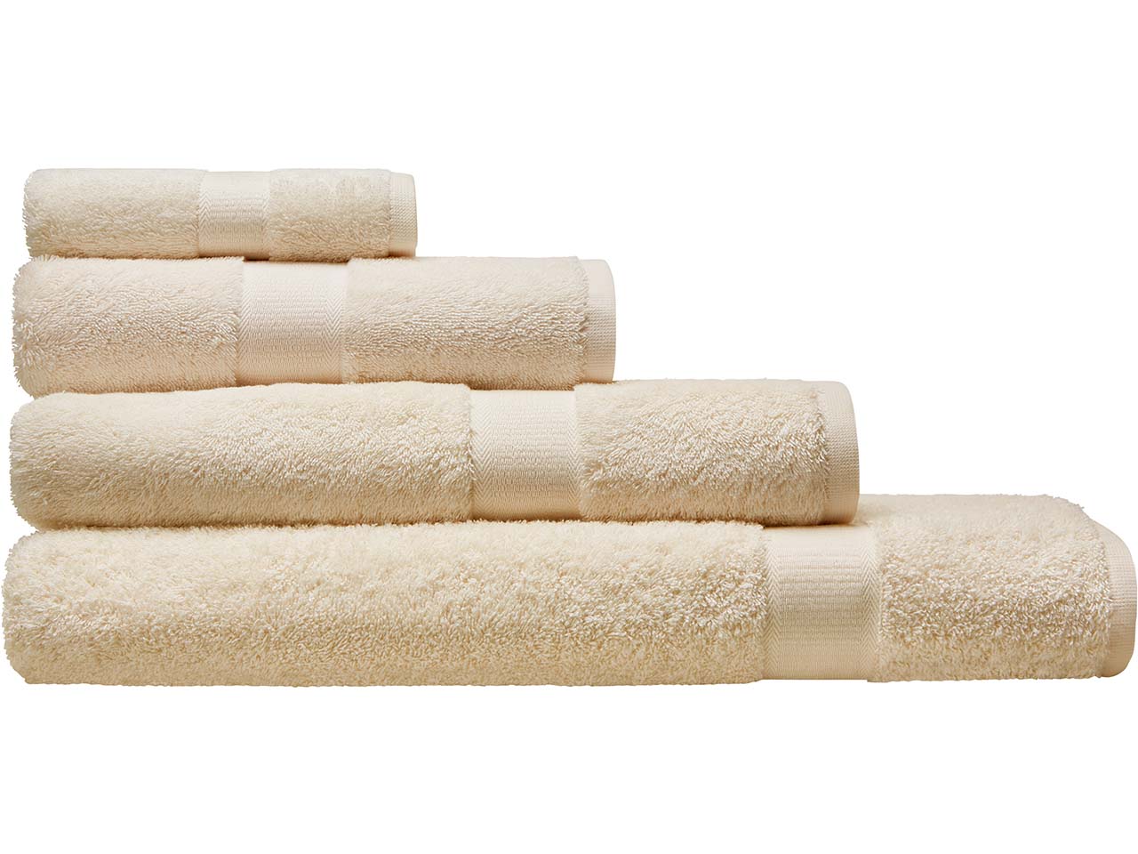 Cotonea Frottier Duschtuch 70 x 140 cm, Bio-Baumwolle, natur