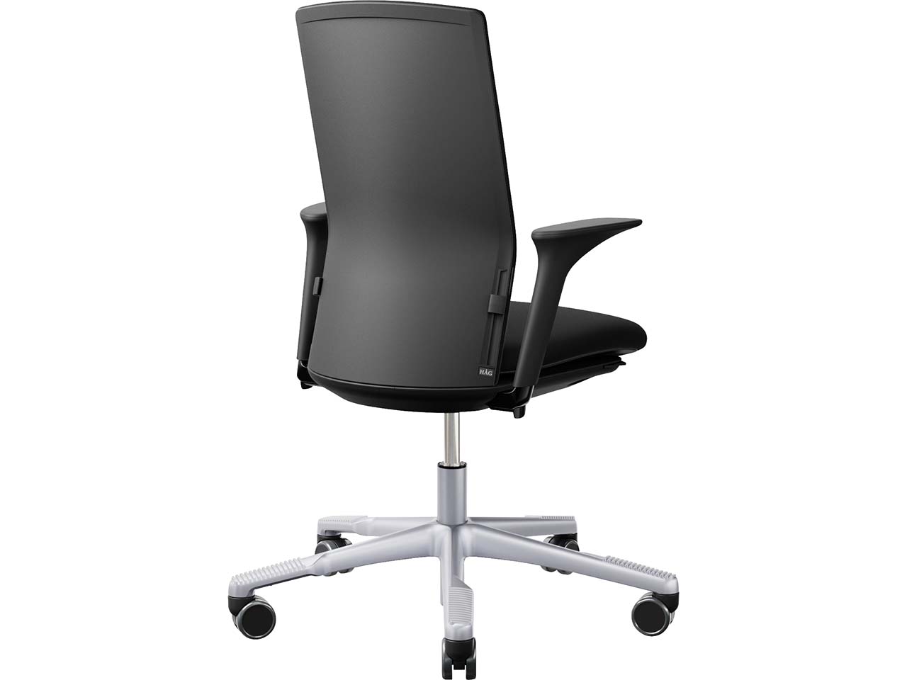 HAG Bürodrehstuhl "Futu 1200-S" mit AL, Gestell: silber, Stoff: "FutuKnit" Night