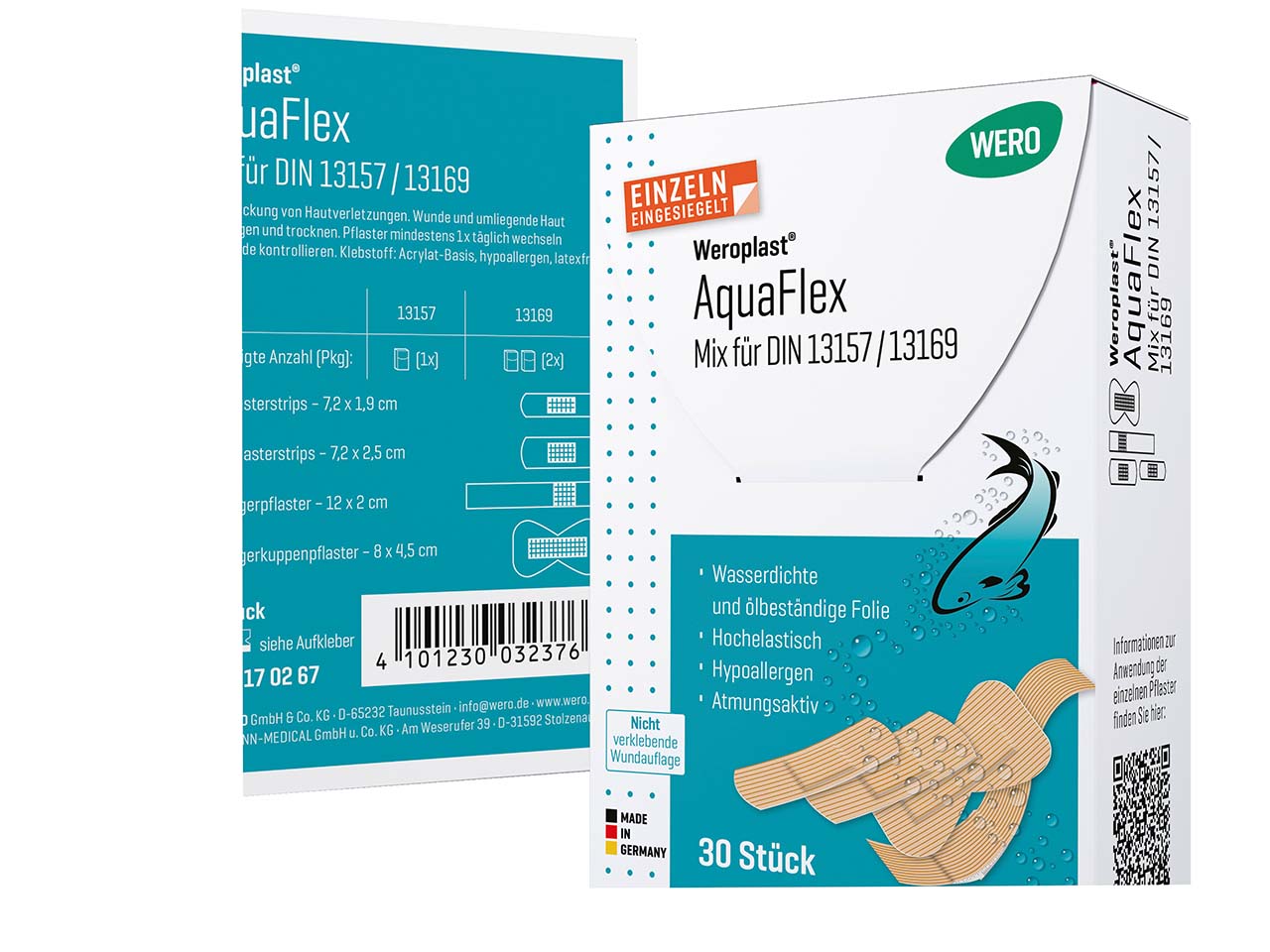 WERO Weroplast AquaFlex Mix für DIN 13169, 2 x 30 Stück